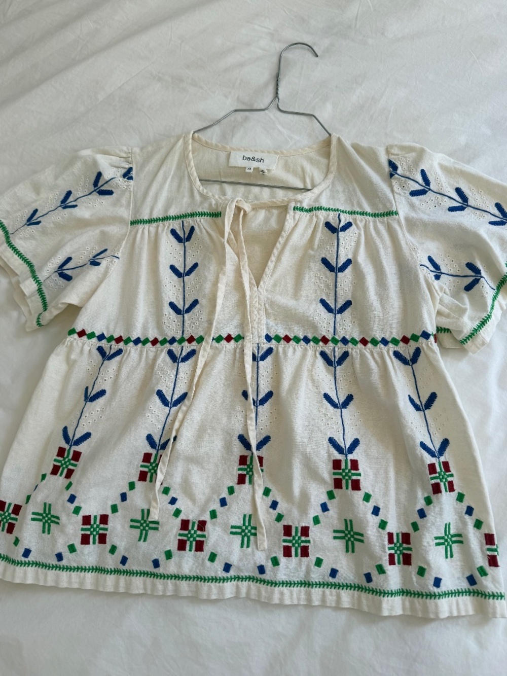 Ba&sh summer embroidery top